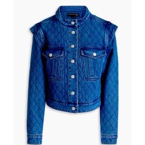 NWT VERONICA BEARD Killian quilted denim jacket